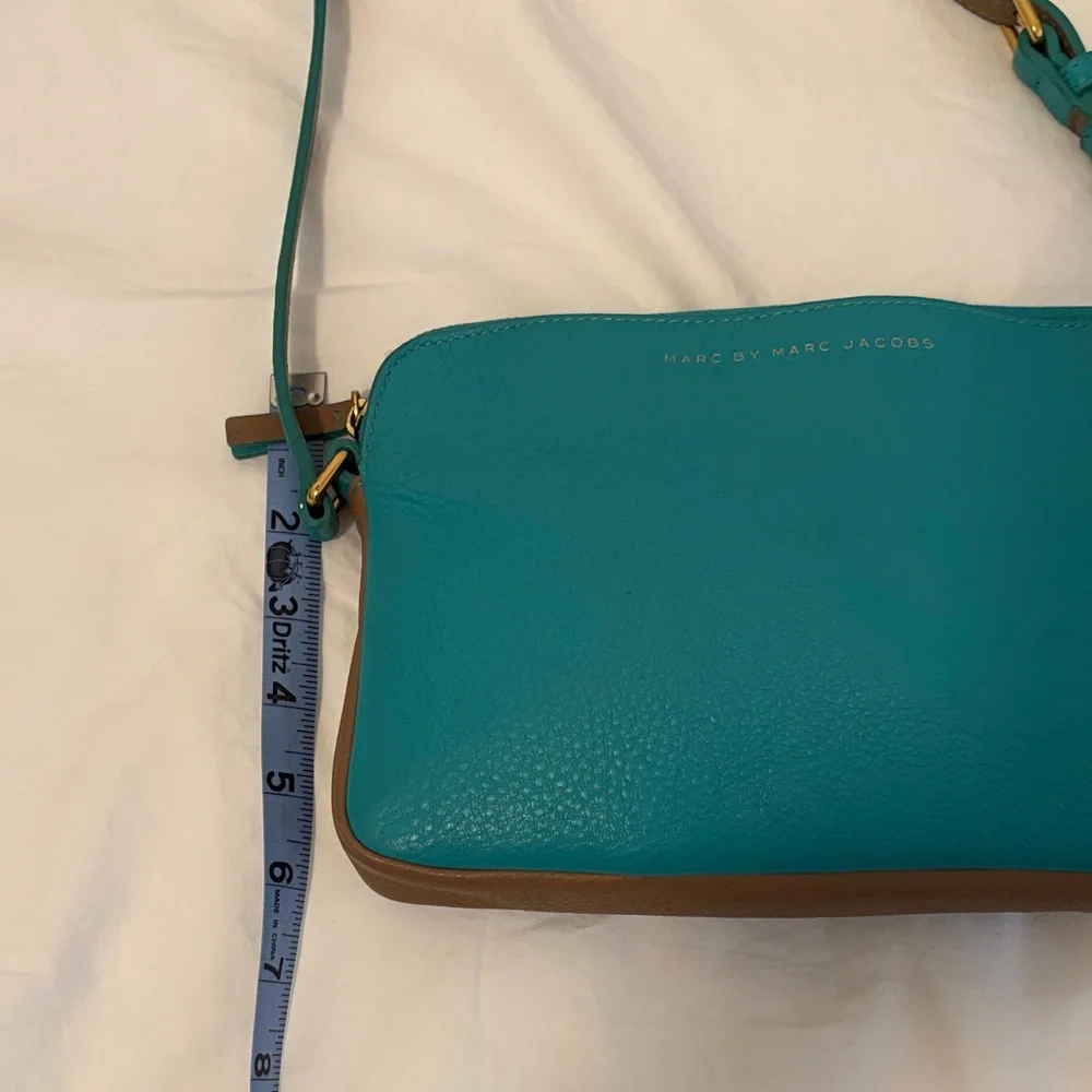 Marc by Marc Jacobs Turquoise and Tan Crossbody Bag - Picture 13 of 14